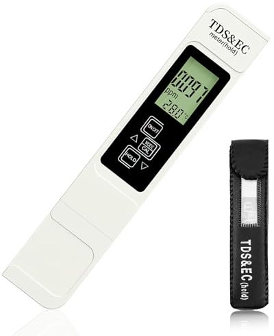 Misuratore Tds Digitale Per Acqua Potabile, Tester Di Qualità Dell'Acqua 3 In 1 Con Test Di Temperatura, Conduttivimetro Digitale Lcd, Applicabile Ad Acqua Potabile Piscine Acquacoltura Agricoltura