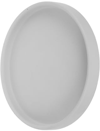 NUOBESTY Vassoio in Ceramica per Piante Base Piantana Spessa e Resistente Sottovaso Tondo per Fioriere da Interno ed Esterno Colore Grigio Raccogligocce Protettivo per Muri e Superfici