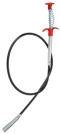 QUARKZMAN Pinza Flexible Recogedora Herramienta De Limpieza 0.47 Diámetro 35 4 Garras Acero Inoxidable Gancho Desatascador Para Lavabo Tuberías Cabello Drenaje Limpieza Herramienta