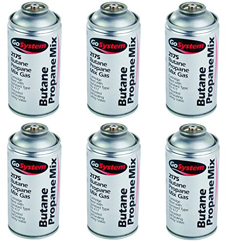 GoSystem 2175 Butane Propane 70:30 Mix Gas Cartridge 170g 306ml - 6 Pack