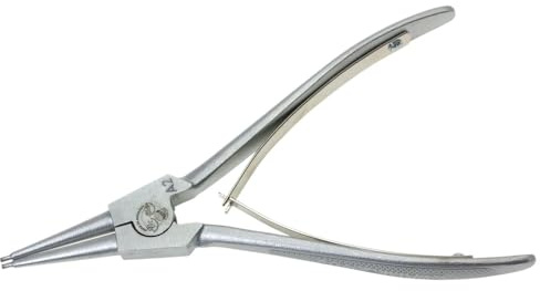 Dönges Sicherungszange, Länge 135 mm, für Ø 3-10 mm, A 0 (Seegerringzange Seegerring Sprengringzange Sicherungsringzange) DIN: 5254 A, gerade, verchromt, Chrom-Vanadium-Stahl
