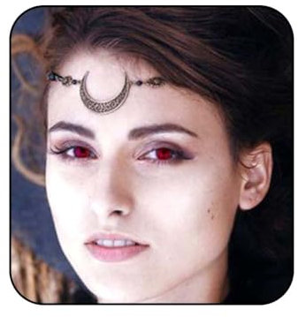 Jovono Boho Kopfkette mit Wassertropfen und ausgehöhlten dekorativen Muster Kopfschmuck Mode Haarschmuck für Frauen und Mädchen (Silber + Blau)