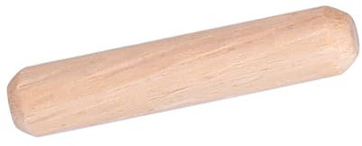 50 STÜCK Holz Passstifte Holzstifte Dübel Set M6 × 30mm Rund Geriffelt Hartholz-Rillenschraube,Schlüssel