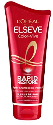 L’ORÉAL PARIS - Après-Shampooing Intensif Rapid Restore - Cheveux Colorés ou Méchés - Efficacité Soin - Protection Couleur Durable - Elseve Color-Vive - 180 ml