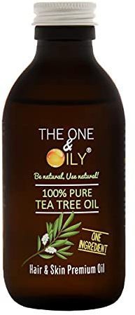 The One & Oily Tea Tree Oil 200ml for Skin, Hair, Face & Toenails, 100% Pure & Natural Tea Tree Essential Oil for Scalp, Hair Growth & Piercings, Cruelty Free Therapeutic Grade Aromatherapy Oil