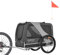 DOGGYHUT® Premium XL Hundefahrradanhänger bis 45 kg Fahrradanhänger für Hunde Hundeanhänger für Fahrrad große Hunde 80103 (GRAU)
