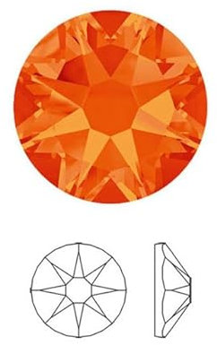 16 Facettenschliff SS10 SS16 SS20 SS30 2088 Glas Flatback Strass Non Hot Fix AB Kristallstein Nagel Strass Edelsteine-Hyazinthe, SS16 1440 Stück