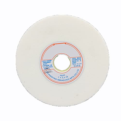 BomDog Mola per Lucidare la Mola, per Materiale Della Mola da Banco: Corindone Bianco, Diametro Esterno: 200 Mm, Diametro Del Foro: 31,75 Mm, Spessore: 13 Mm/a/80#