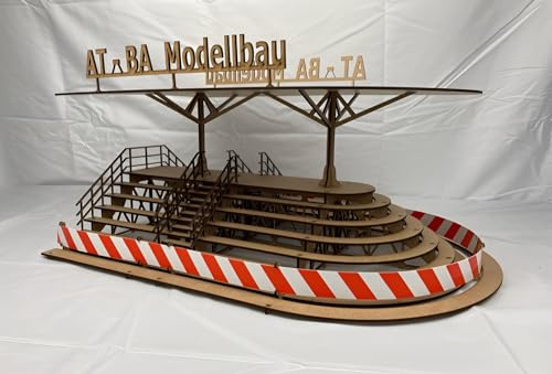 220003 Slotcar-Tribüne Spitzkehre „Das Original“ Holz