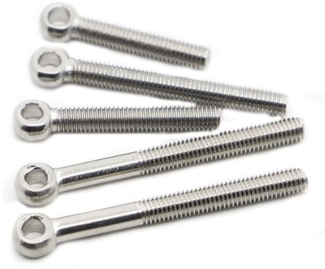 BKEKM ringschrauben Augenschraube 304 Edelstahl Augenmutter M5 M6 M8 M10 M12 Hebeösenmuttern 1 Stück/5 Stück Mutternschraube Fischaugenauge Schlupfloch Schraubenösen stabil