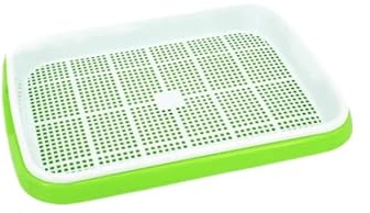 JUNCHENGBAO 1 set Vassoio for germogli Idroponica Vasi da vivaio Vassoio a doppio strato fuori suolo Piante che germogliano Vassoio con coperchio Kit Germinazione domestica(Color:A Common)