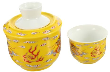 Amosfun Warm Wine Jug Antique Style Liquor Warmer Kettle Cups for Home Bar Drink Warmer