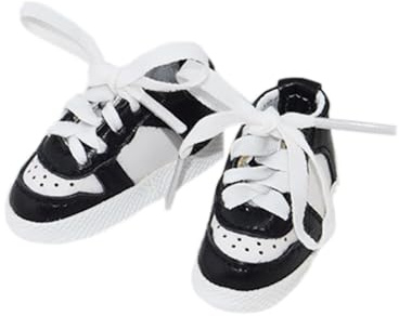 niannyyhouse 15 cm 15,2 cm Plüschpuppe 1/6 BJD Schuhe Länge 5 cm Puppenzubehör Dressup (schwarz)