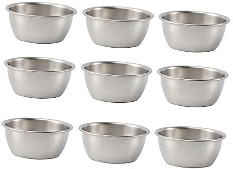 OKUMEYR Robusta Ciotola Per Condimenti in Acciaio Inossidabile Ciotola Per Salsa Per Immersione Per Uso in Cucina Ristorante E Casa