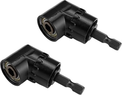 PARFCO Adattatore per Avvitatore Ad Angolo Di 105° 2 Pezzi Inserto Angolare per Avvitatore, Punta Trapano Ad Angolo Retto, per Forare Spazi Ristretti Trapano Angolo Retto a 105 Gradi