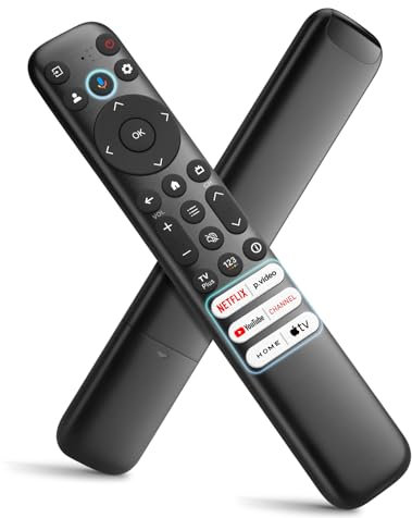 Voice Remote Only for TCL-Google-TV-Remote-Control Replacement,RC813 Remote Compatible with TCL 4k QLED/UHD/QD-Mini LED Series Smart TVs