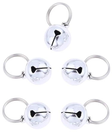 TOYZFRIENDY 5pezzi Campanelli D'oro Aperti in Rame Campanellini Di Natale Accessori Per Animali Domestici Campanelli Per Cani e Gatti Batacchio in Acciaio Movimento Salva Gli Uccelli Decorazio