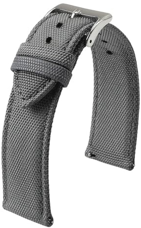 LQXHZ Bracelet De Montre En Toile De Voile Imperméable 18 19 20 21 22 24 Mm À Dégagement Rapide, Bracelet Sport En Nylon(Grey,18mm)