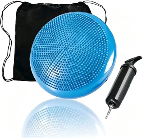 Wobble Cushion Non-Slip Balance Board Inflatable WithAir Pump For Core Training Fitness Exercise Sliding PlateFor Yoga Stability Disc Balance Pad Ankle Knee Board