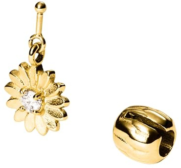 Purelei LEI Sunflower Charm (Gold) – Wasserfester Charm Anhänger aus Edelstahl (14K vergoldet) für das LEI Armband – Kombinierbarer Schmuck für deinen individuellen Look