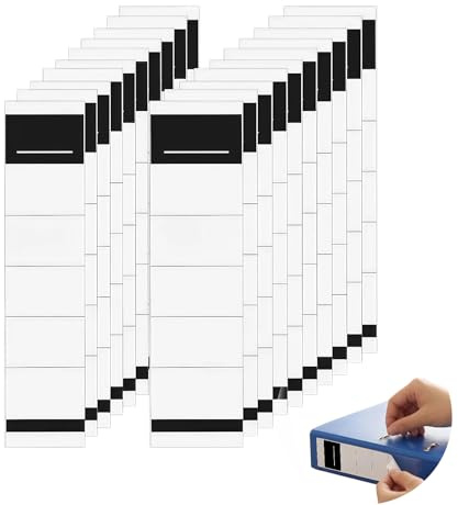 Packung Mit 100 Blatt OrdnerrüCken Selbstklebend,GrößE 19x5,4cm/19x3,6cm,Breite Ordner RüCkenschilder Selbstklebend,Aktenordner Aufkleber,Ordner Etiketten Selbstklebend,Geeignet FüR BüRos,Bibliotheken