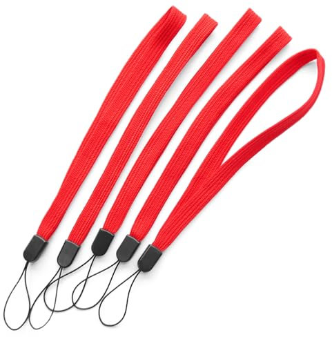 trage.band® Robustes Handgelenk-Trageband/Handschlaufe (5 St. rot)