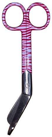 Rosa Zebra-Verbandschere für Krankenschwestern, Hebammen und medizinisches Fachpersonal