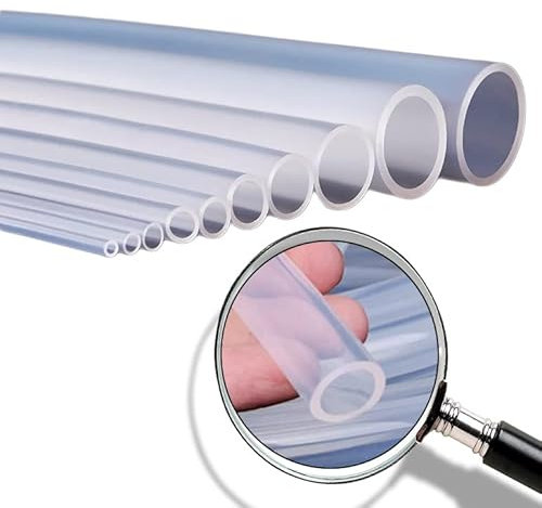 Tuyau souple haute qualité 5mm ID x 8mm OD tuyau aquarium 2 mètres Ultra flexible, haute résistance thermique et chimique, conçu pour une longue durée, idéal pour usages professionnels et domestiques.