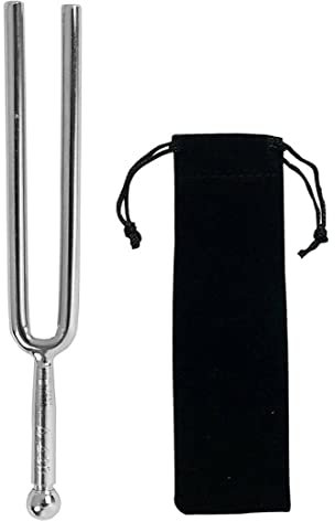 1 Stück Stimmgabel 440 hz, 440 Hz Stimmgabel aus Edelstahl, Mit Fleece-Kordelzugtasche, Für Standard-Instrumente, Geigen, Gitarren Tuner-Equipment