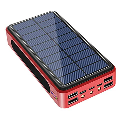 Caricabatterie Portatile Solar Power Bank 50000Mah, Caricabatterie Portatile Solare 2023 Più Nuovo Con 4 Uscite Usb E Ingresso Tipo C Pacco Batteria Torcia Portatile Impermeabile 28 Led Per