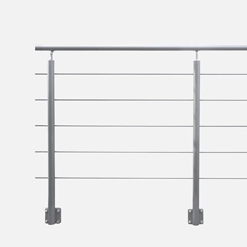 OPALU - Kit garde-corps 2m prêt à poser en aluminium