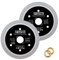 DT-DIATOOL Diamant-Fliesenblatt 85mm 2-Pack Schneiden Porzellan Fliesen Keramik Marmor Granit Kreissägeblatt mit X Mesh Segment Arbor 10mm-15mm
