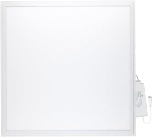 Europalamp - Panel LED 60 x 60 cm - 40 W - blanco frío - 6000 K - 4000 lúmenes - alta luminosidad - adaptación a falsos techos sin modificaciones