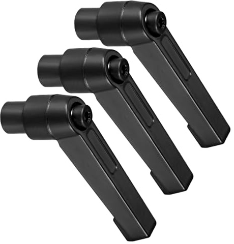 CoCud 3Stk Klemmhebel Griffe M6 Innengewinde 42mm Schwarz für Drehmaschinen | Hebel Einstellbar Schnellspanner Verriegelung Drehend Knöpfe