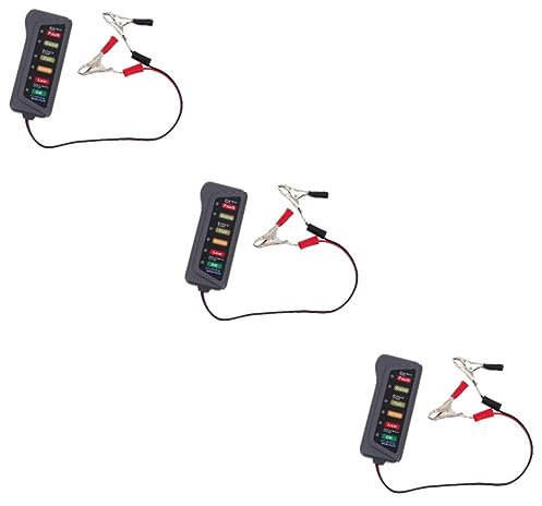 iplusmile 3stücke Titel Batterietester Mit Digitaler -anzeige Autobatterie-analysator Für Pkw Und Andere Fahrzeuge Leicht Und Tragbar Zur Überprüfung Von Batteriestatus Und Lichtmaschine