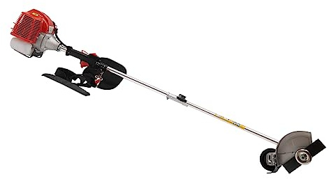RocoReny Gas Powered String Trimmer, 2 Stroke Air-Cooled Cordless Lawn Edger Gasoline Weed Eater with 2 Blade Heads for Garden Lawn Grass Hedge Trimmer (43CC, 1.25KW)
