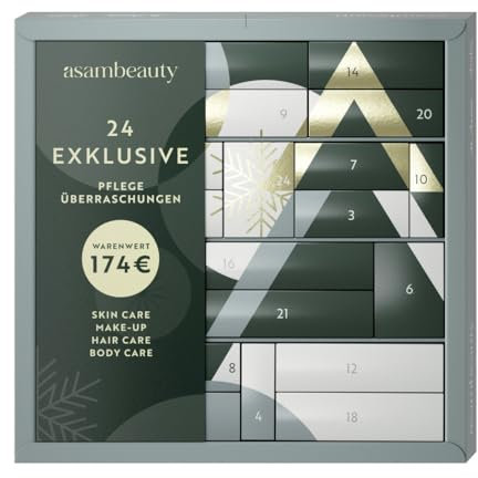 ASAM Women Adventskalender 2024 Frauen Beauty Kosmetik 24 Geschenke Women, Frau, Damen, Mädchen inkl. Calirfornia WAVE Damen Duft