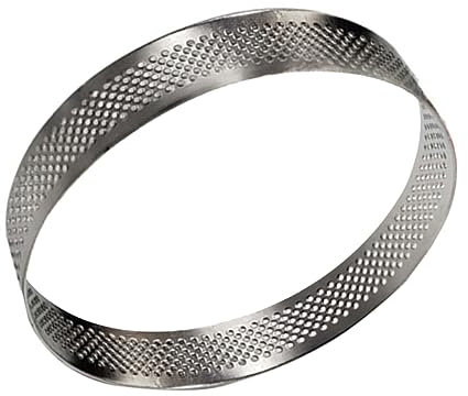 HOLIDYOYO 1pc Round Tarts Circle Cake Baking Ring Mousse Circle Dessert Mold 15cm Stainless Steel Non-Stick Coating for Daily Baking
