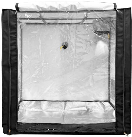 Growbox - Tienda de campaña para cultivo (120 x 60 x 120 cm, con ventilación, para interior y balcón, hidroponía para tomates y hierbas, juego completo compatible con Growbox)