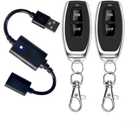 DC 5V Mini USB RF Regulador Inalámbrico Control Remoto Controlador LED, Interruptor RF Inalámbrico Para 5V Para Tiras De Luz LED Con Funcionalidad De Aprendizaje Y Diseño Compacto (P30-2)