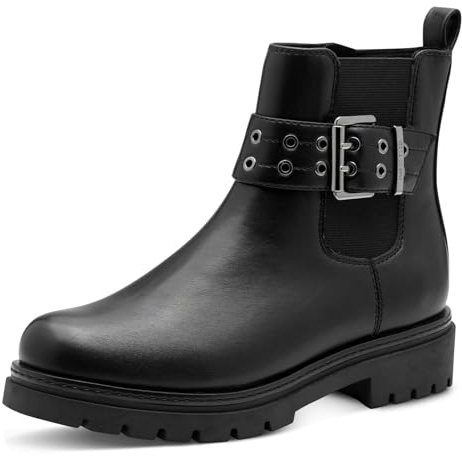 MARCO TOZZI Chelsea Boots da Donna Rotondi con Fibbia