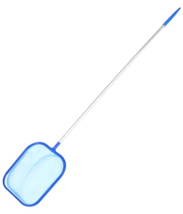POPETPOP Telescópica con Malla para Limpieza de Piscina y Resistente para Residuos Jardín Mango Extensible de Secciones Kit Práctico para Fácil