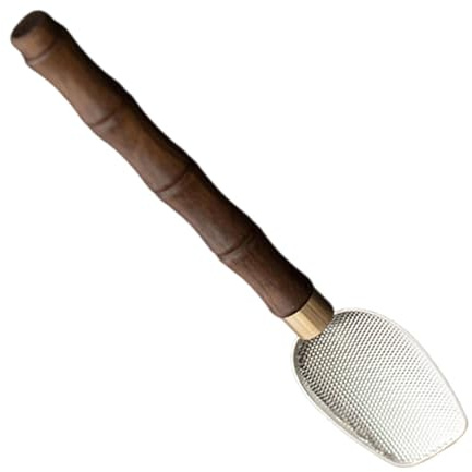 MagiDeal Cuillère à thé Matcha, cuillère à thé portable artisanale japonaise Chashaku, faite à la main pour cérémonie du Matcha, pour café, cadeau, bureau, Argent