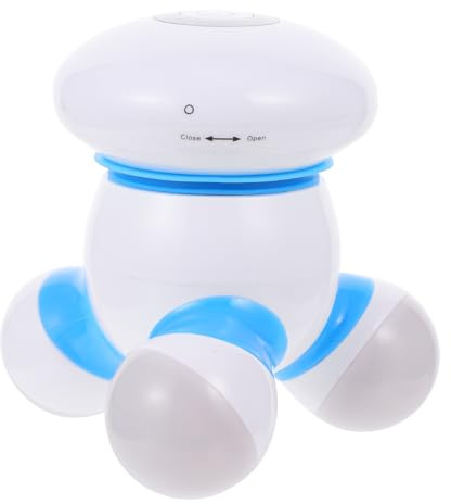TOPPERFUN Mini Elektrisches Massagegerät für Körper Schulter und Leise Vibrationsmassage Kompakt und Tragbar zur Muskelentspannung Durchblutung USB Betrieben Blau