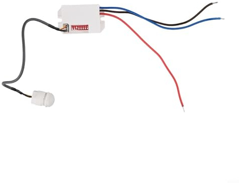 360 ° Mini Incasso Pir Soffitto Sensore di Movimento Interruttore di Carico Gamma di Controllo Rilevatore Valutato di Sicurezza Ip20 220240v AC per Luce di Giorno Notte 6m Casa 800w