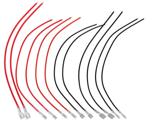 COLLBATH 30 Stück Teiliges Quetschverbinder Isolierten Kabelschuhen aus Verzinntem Kupfer Schnellverbinder für Kfz und Elektro Robustes Anschlussklemmen sortimentskit für Feste Kabel