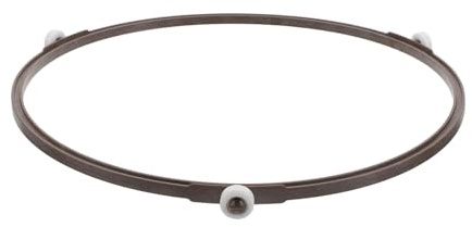 TOGEVAL Anneau de Roulage Support Solide Résistant Haute Température Marron en Plastique Accessoire de Remplacement Nettoyage Rapide pour Plateau Tournant de Micro-ondes