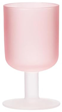 LJHFG63KUYT Verres Verre à pied en cristal rose, 280 ml (9,5 oz), verre dépoli, idéal for l'eau, les jus, le vin et cocktails pour jus