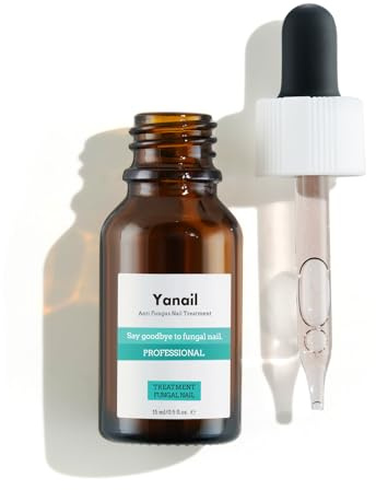 Mycose des Ongles des Pieds - Traitement Antifongique, Solution Liquide contre les Champignons et l'Onychomycose, Formule Yanail aux Extraits Botaniques pour Renforcer et Protéger, 15 ml