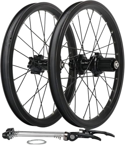 305/16'' BMX hjulset hopfällbar cykel fälg 24H skivbromshjul 100/135Mm snabbkopplingsnav för 7/8/9/10/11-speed kassett 1360G